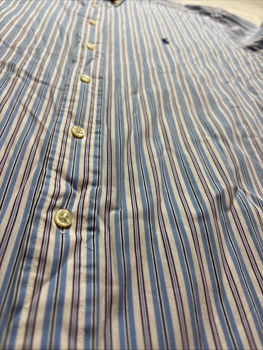 Ralph Lauren Dress Shirt Mens XXL Size 18 Stripe Button Down Classic Preppy